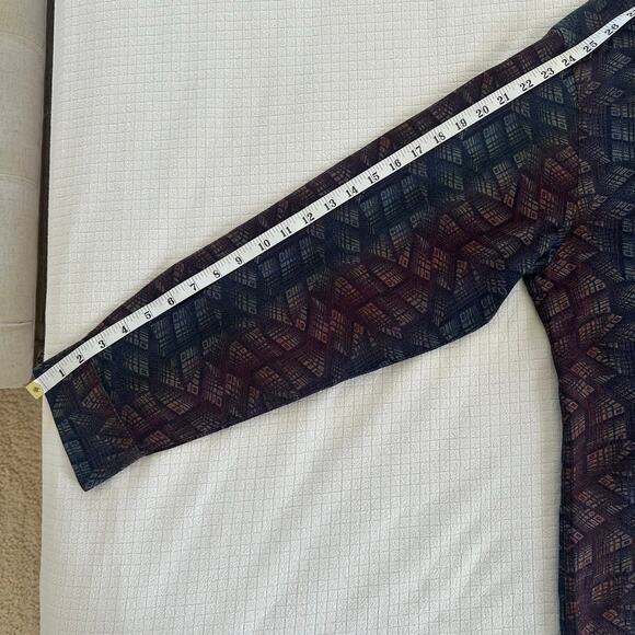 Vintage Barnes Mens Button Down Geometric Shirt Woven In Japan Size M - Picture 7 of 9